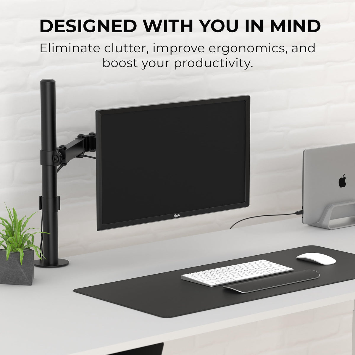HumanCentric VESA Mount Adapter Compatible for LG Monitors 75x75, 100x100mm
