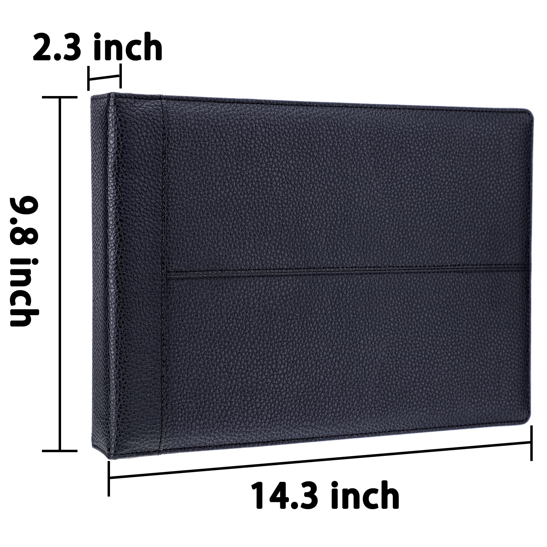 Antner 7 Ring Business Checkbook Binder for Business Checks, 600 Checks Capacity, PU Leather Check