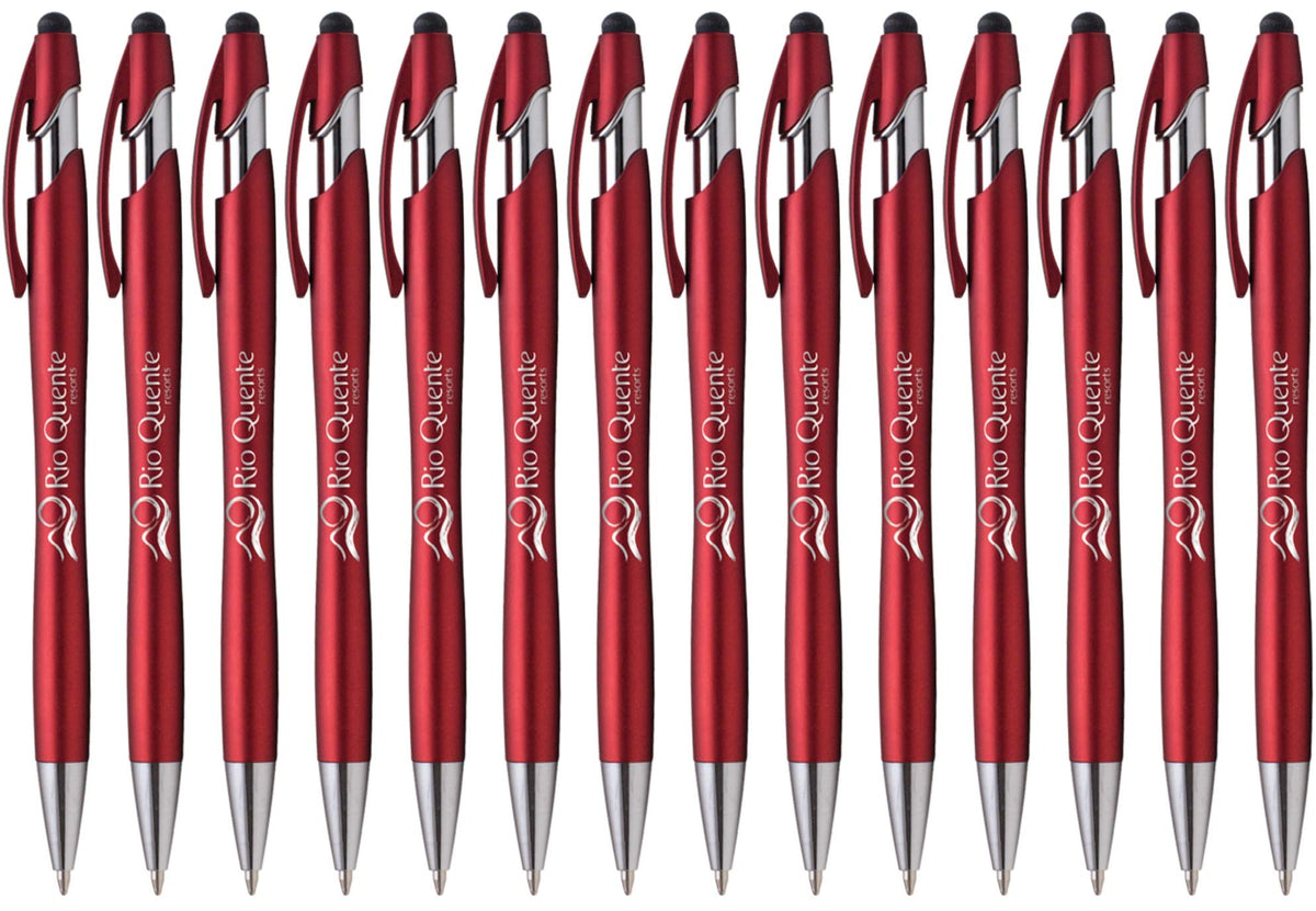 ExpressDesigns™ - The Beemer Ballpoint Pen w/Stylus Tip, Custom Personalized Black writing ink