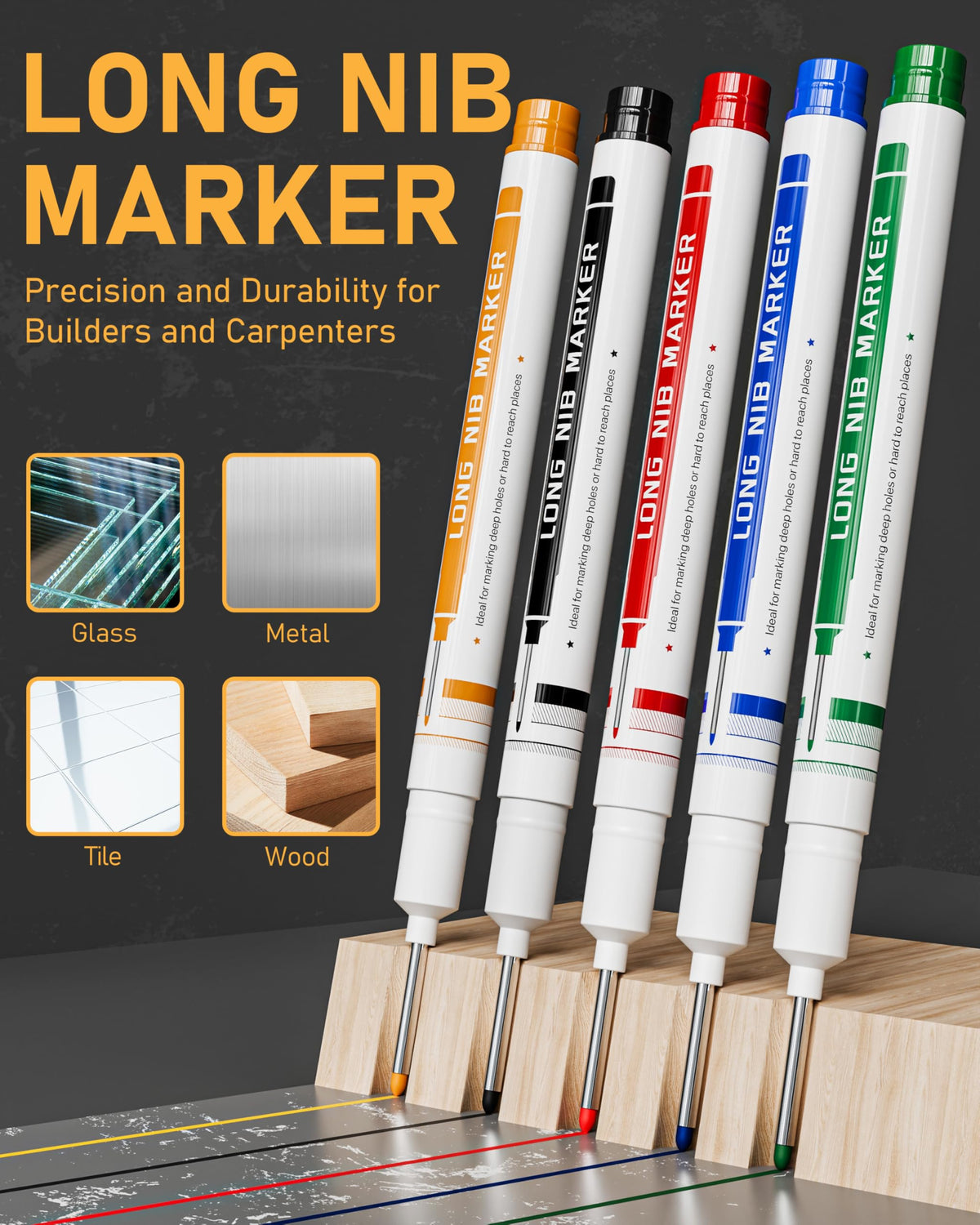STAGEEK 49 Pack Carpenter Pencils with Sharpener