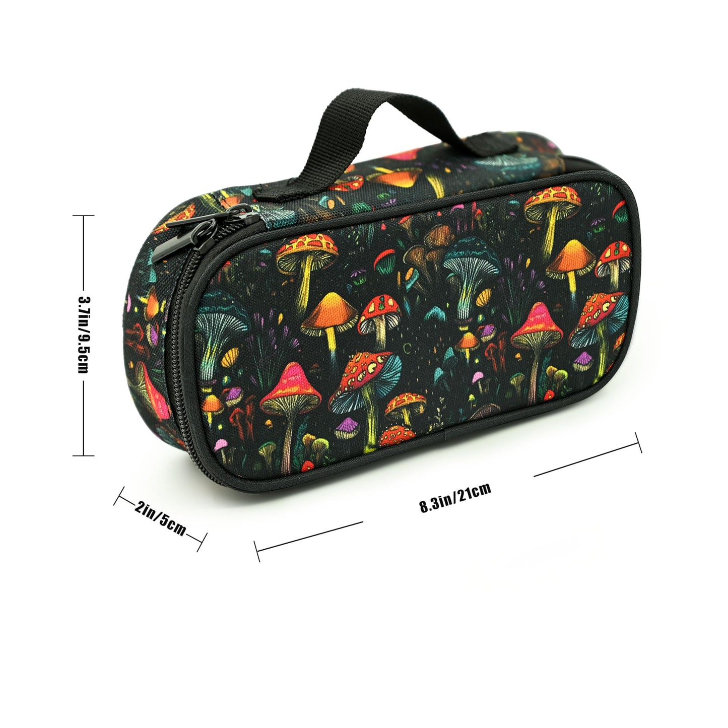 Droerfes Mushroom Pencil Case Pencil Pouch Large Capacity Pen Bag School Office Organizer