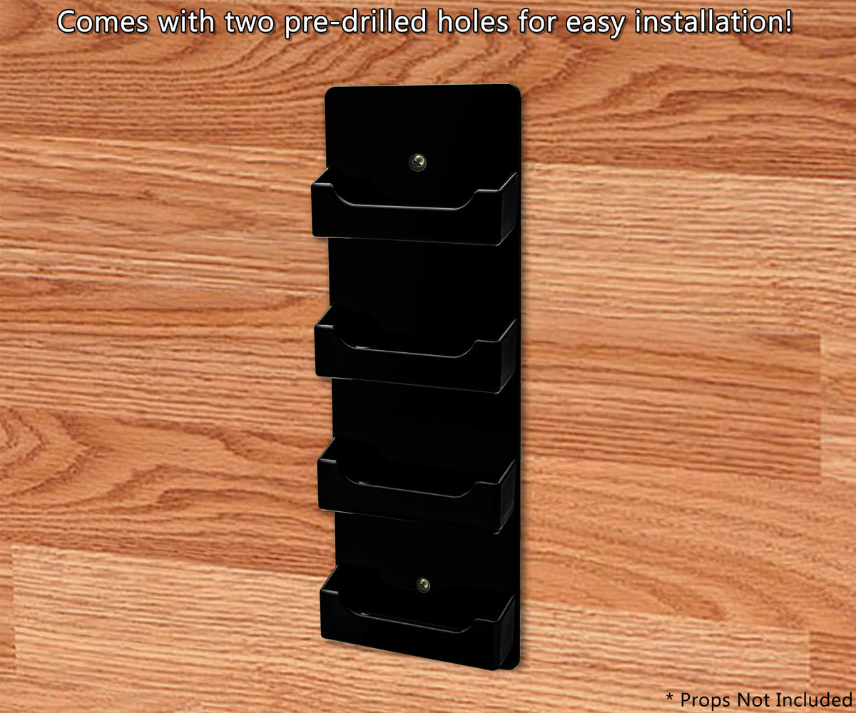 Marketing Holders Wall Business Card Holder with Hanging Hardware for 3.5" x 2" Contact and