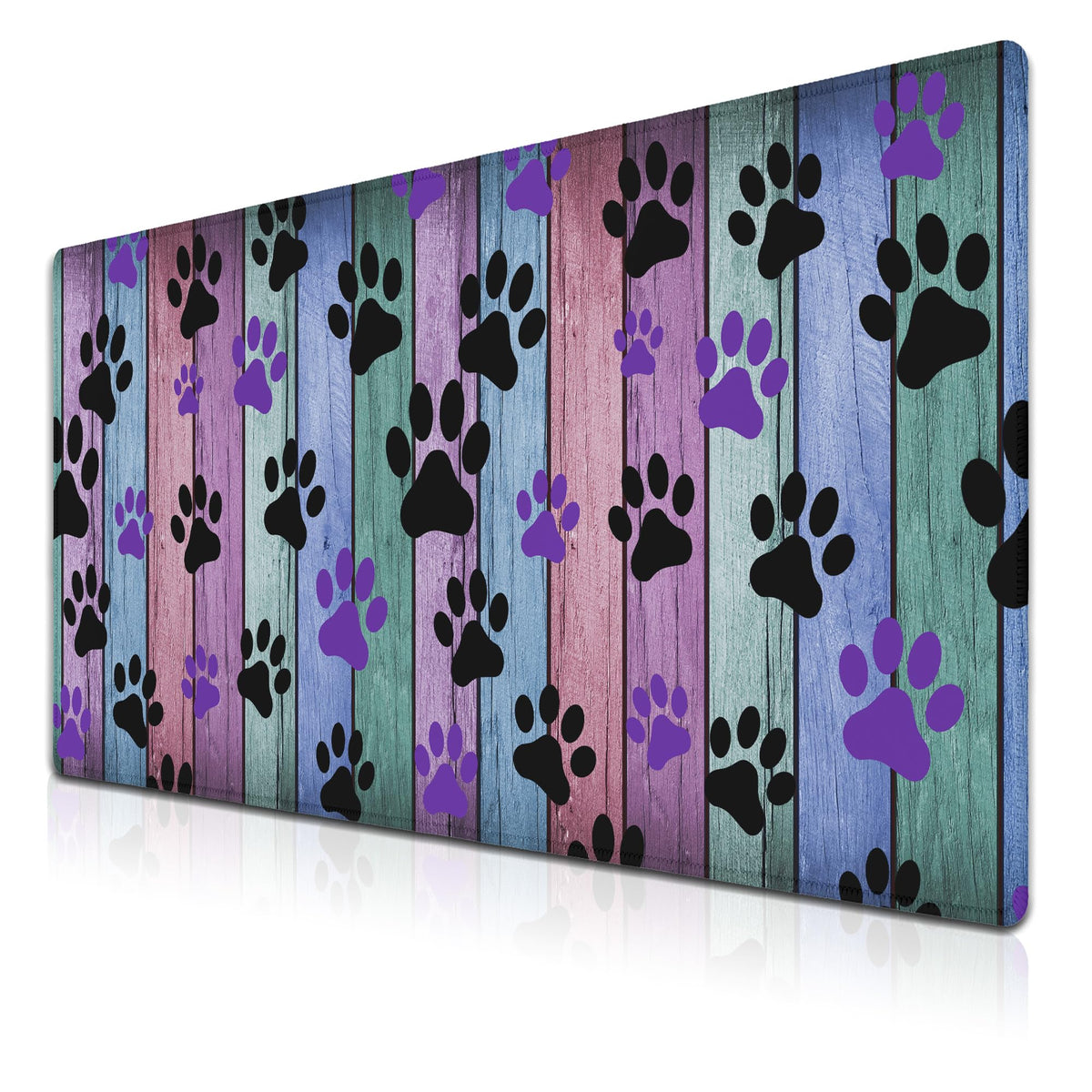 Samgula Gaming Mouse Pad Black and Purple, Big Mouse Pads Computer Desk Mat, Work Table Mat