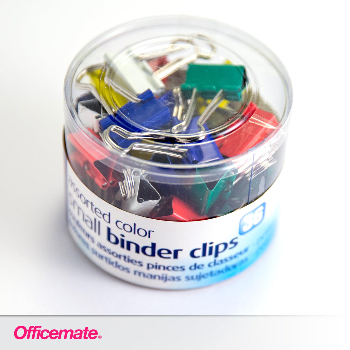 Officemate - Binder Clips, Metal, 3/4quot;, Assorted Colors, 36/Pack 31028 (DMi PK