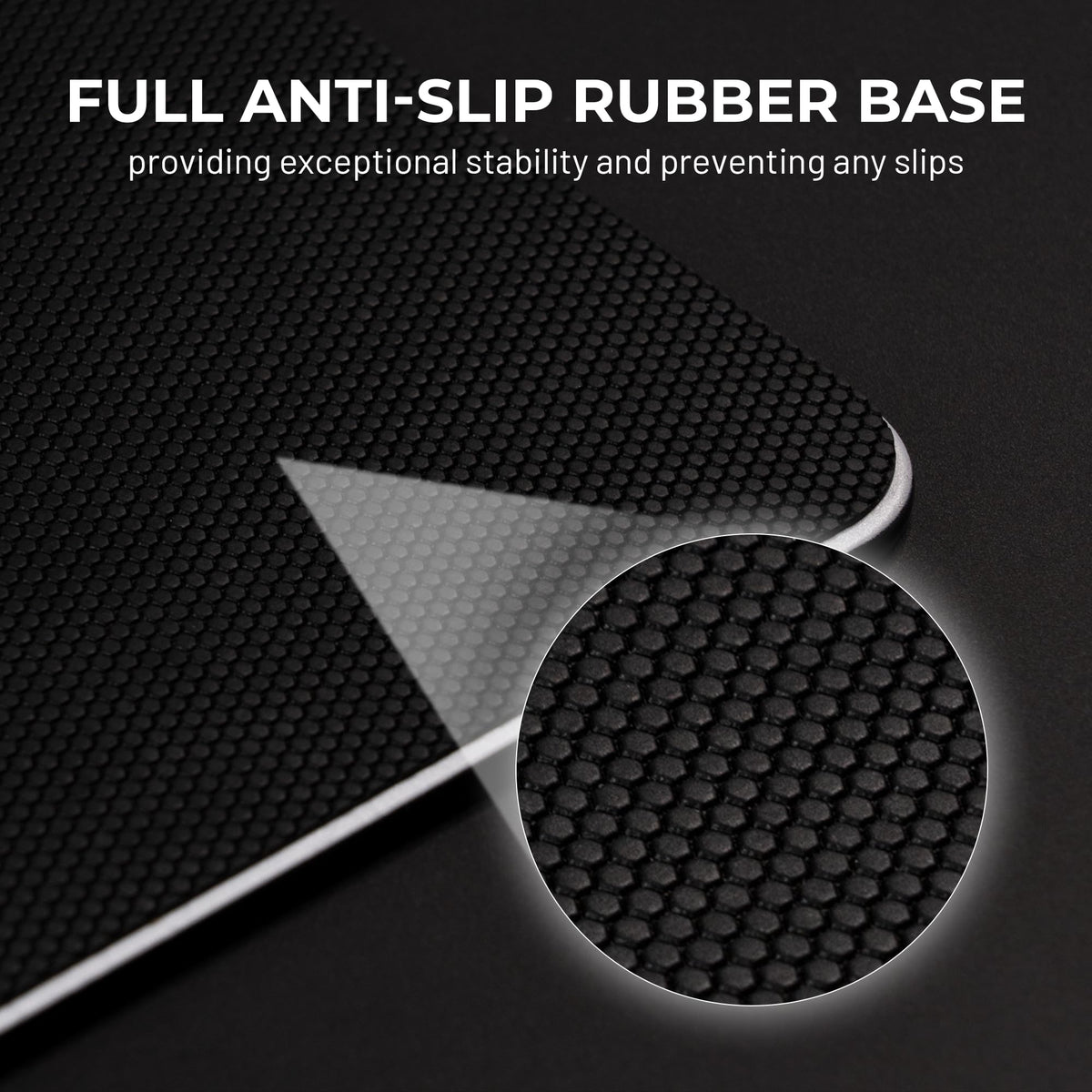 XVX Black Glass Mousepad 4.0, Hard Mouse Pad for Gaming, Ultra-Smooth Micro-Etched Surface Mouse