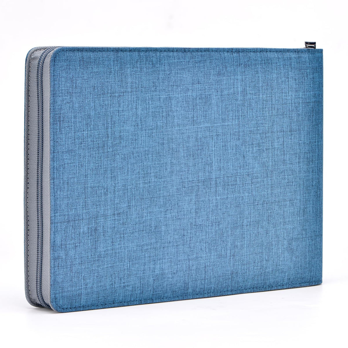Asvine 24 Fountain Pen Case Blue Organizer Bag - Premium Waterproof Canvas Pen Display Holder