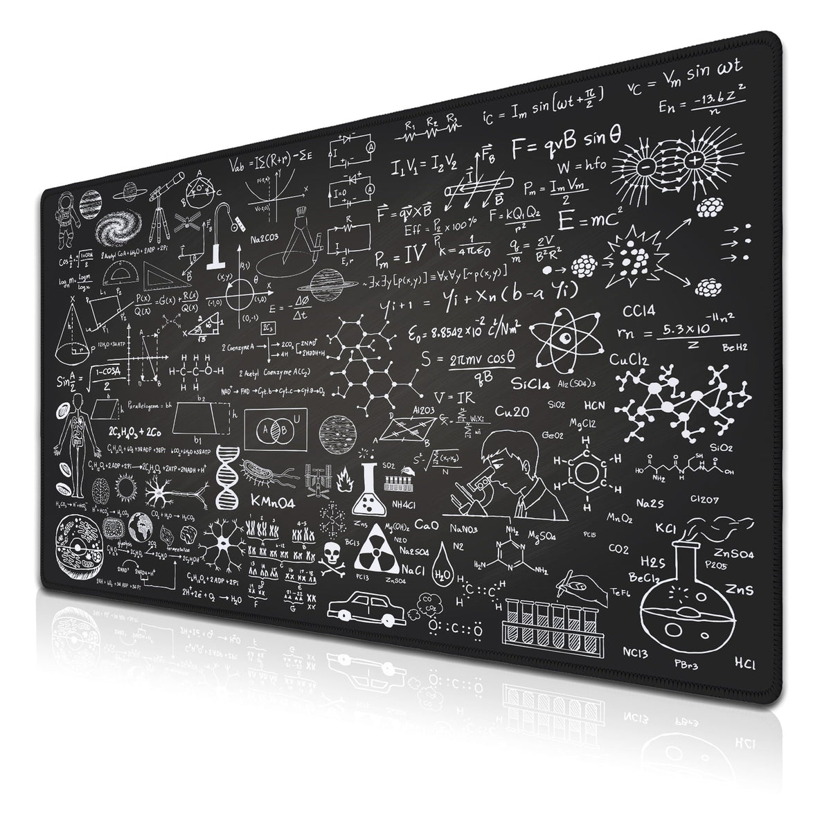 Samgula Large Mouse Mat Black Gaming Mousepad, Oversized Mouse Pads Long Desk Pad, Desktop Computer