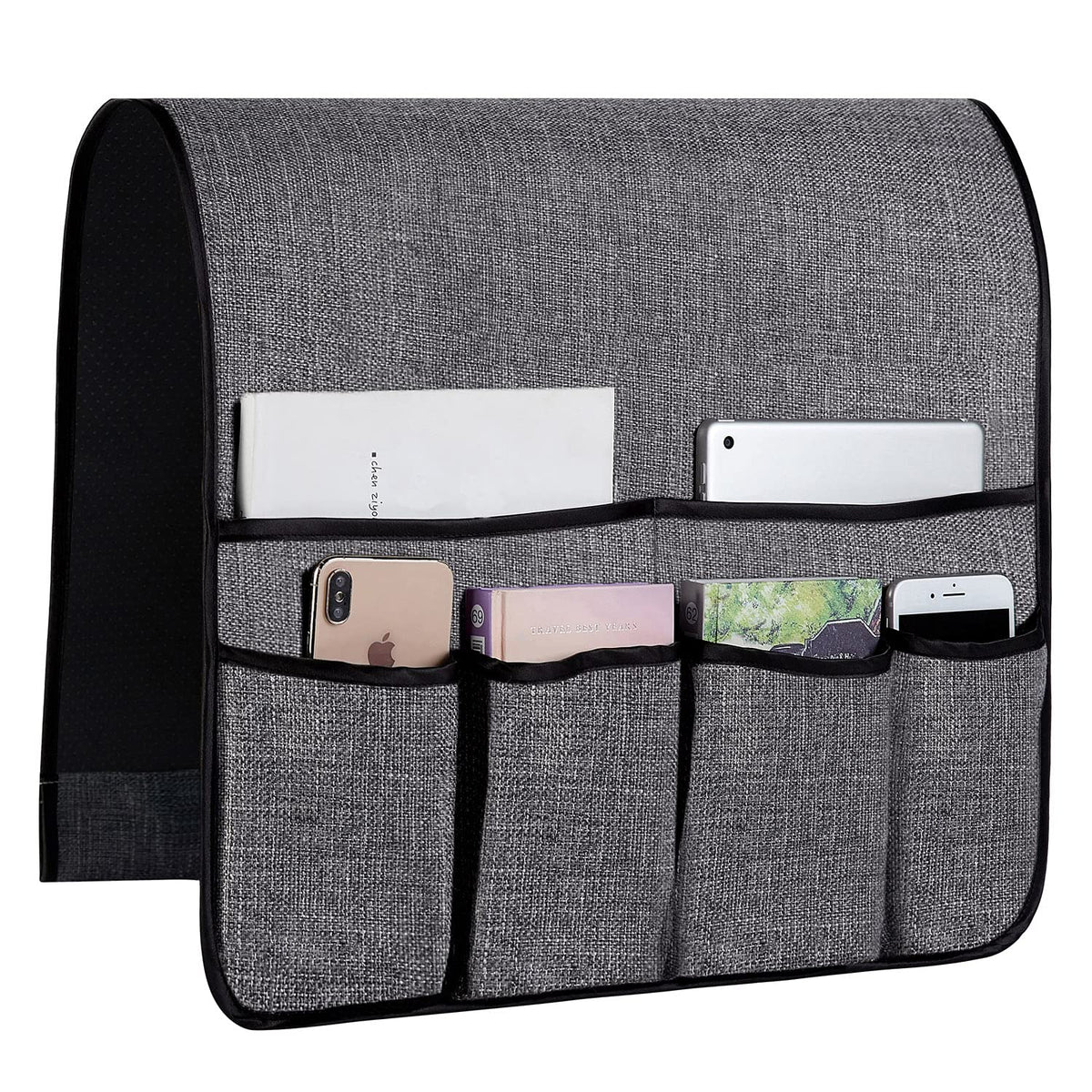 FLYILY Sofa Armrest Organizer Non-Slip Arm Chair Hanging Caddy Remote Control Holder for