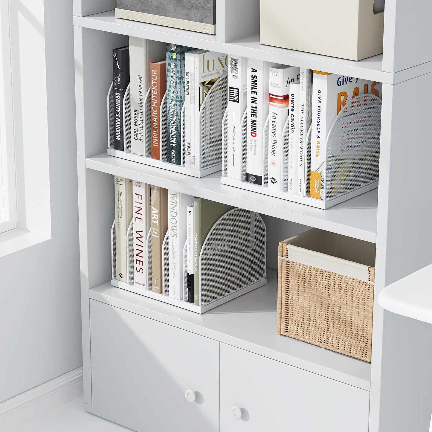 gianotter Desktop File Organizer with 5 Compartments