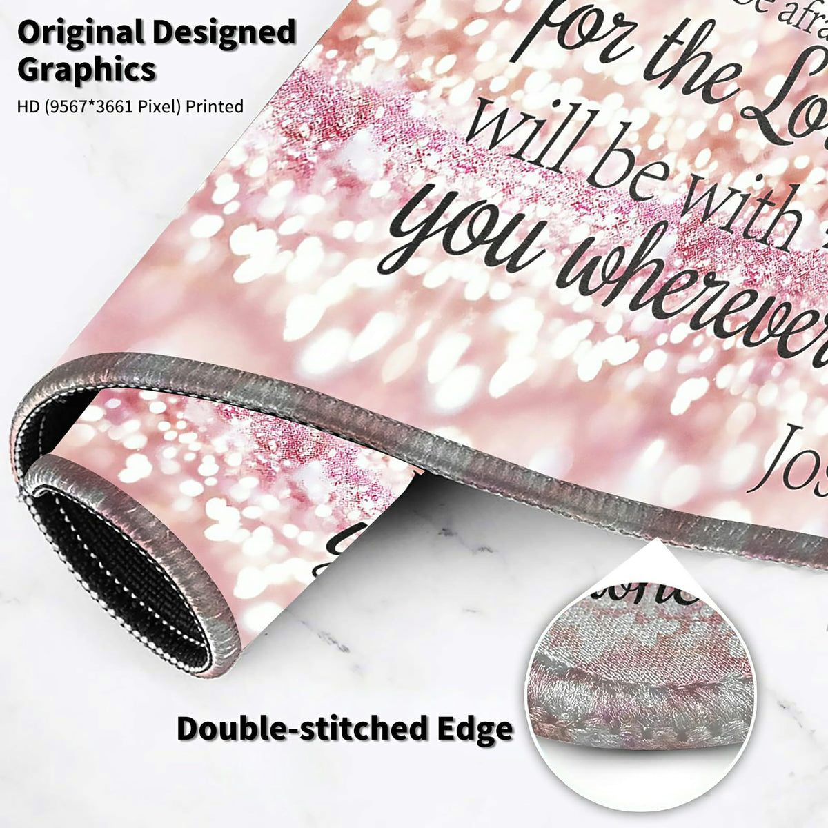 Extended Large Gaming Mouse Pad with Coaster 35.4 x 15.7 Full Desk Mousepad Stitched Edges Desk Pad