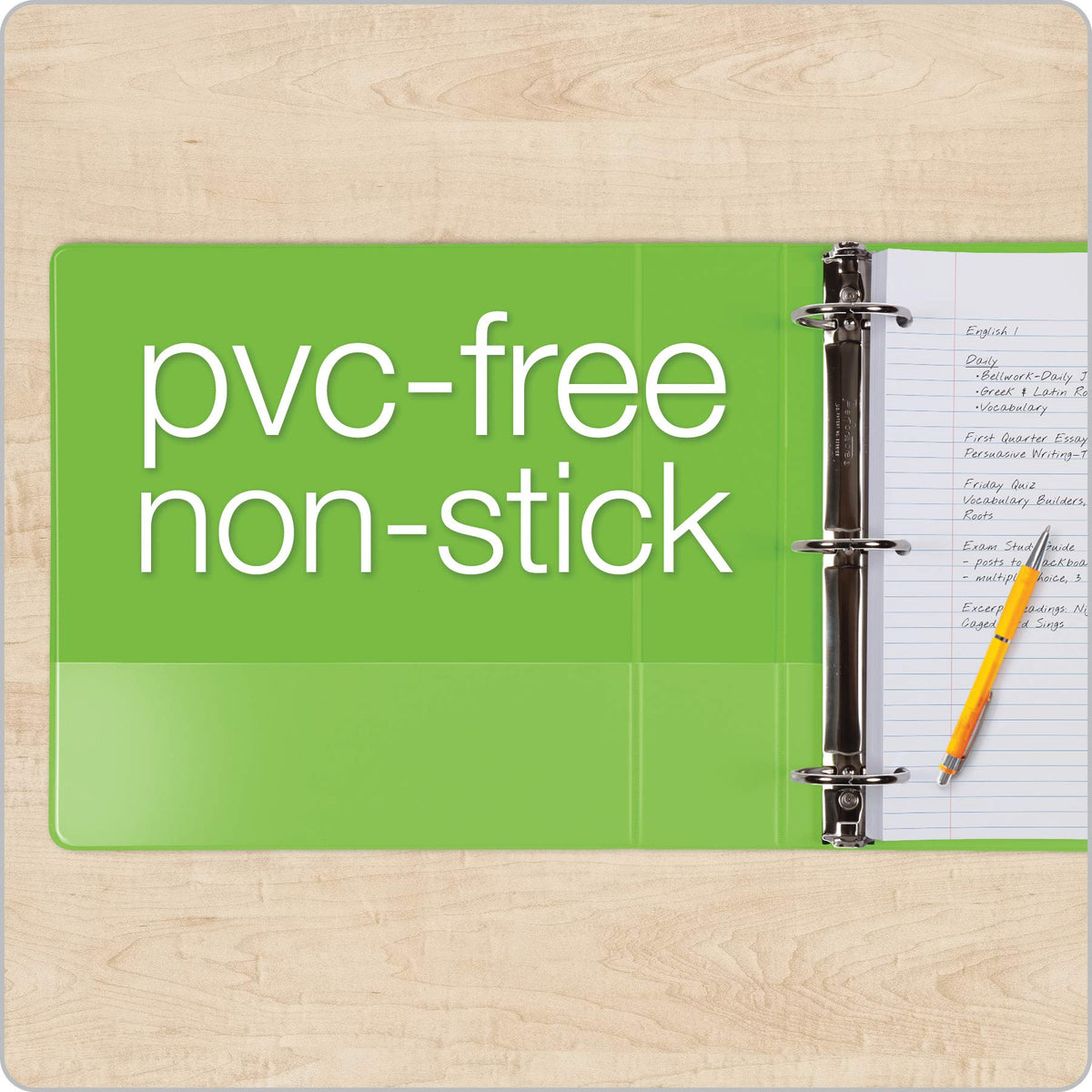 Cardinal 3 Ring Binders, Binders for School and Office, Durable 2 Inch Binder with Round Rings