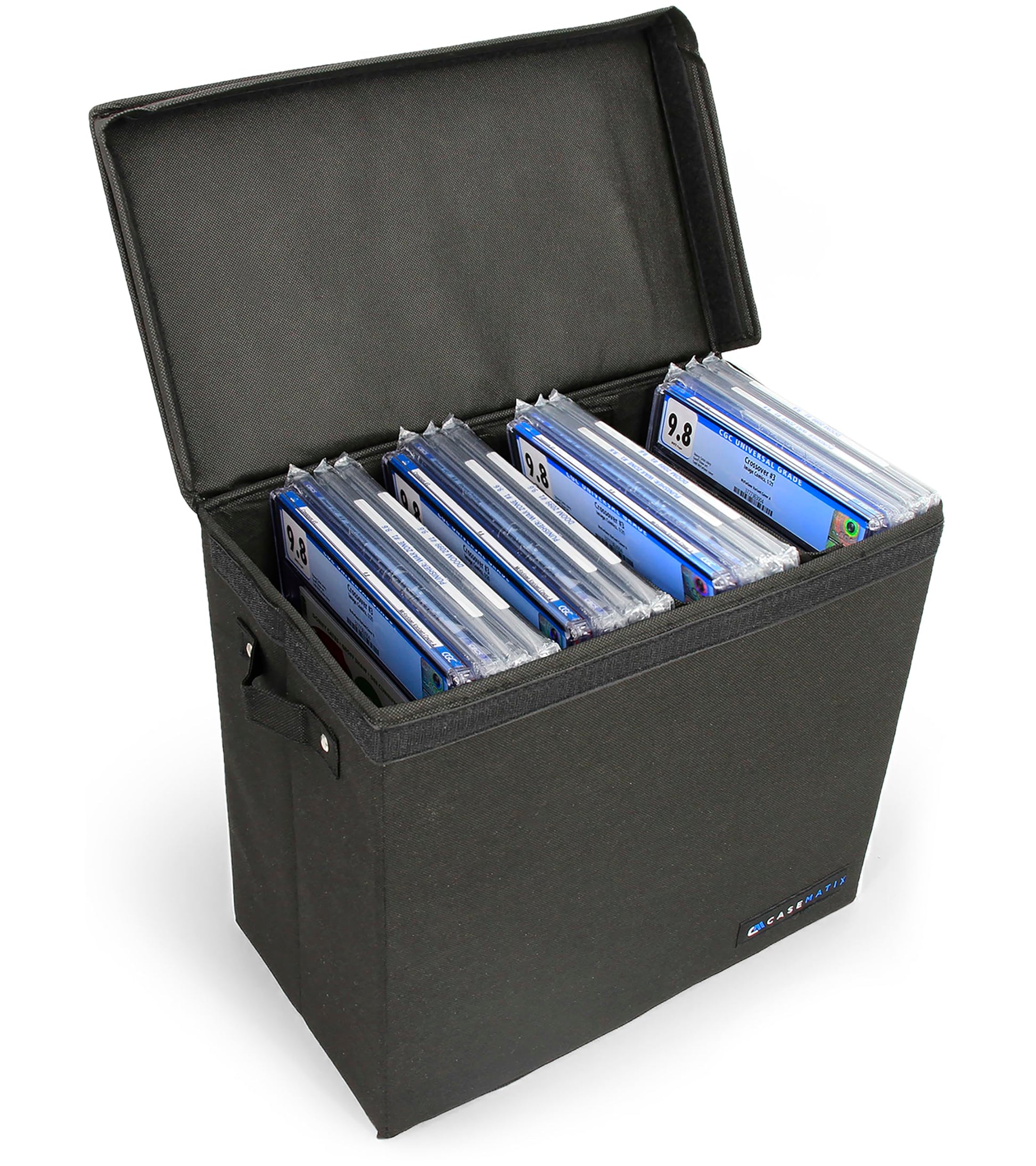 CASEMATIX Graded Comic Book Storage Case Fits up to 28 CGC Graded Comics, Lightweight Comic Book
