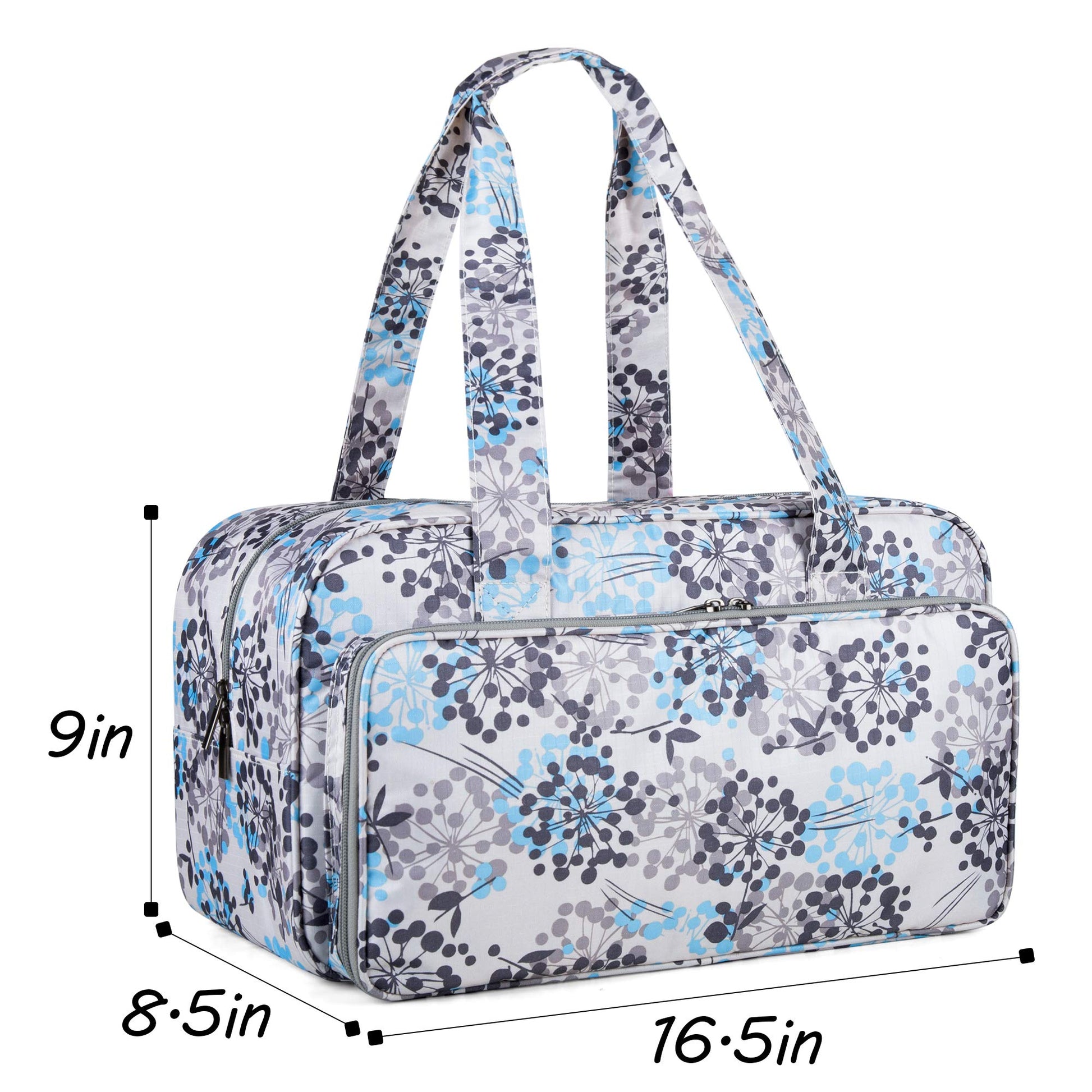 CURMIO Yarn Storage Bag for Crochet Hooks, Knitting Project, Dandelion