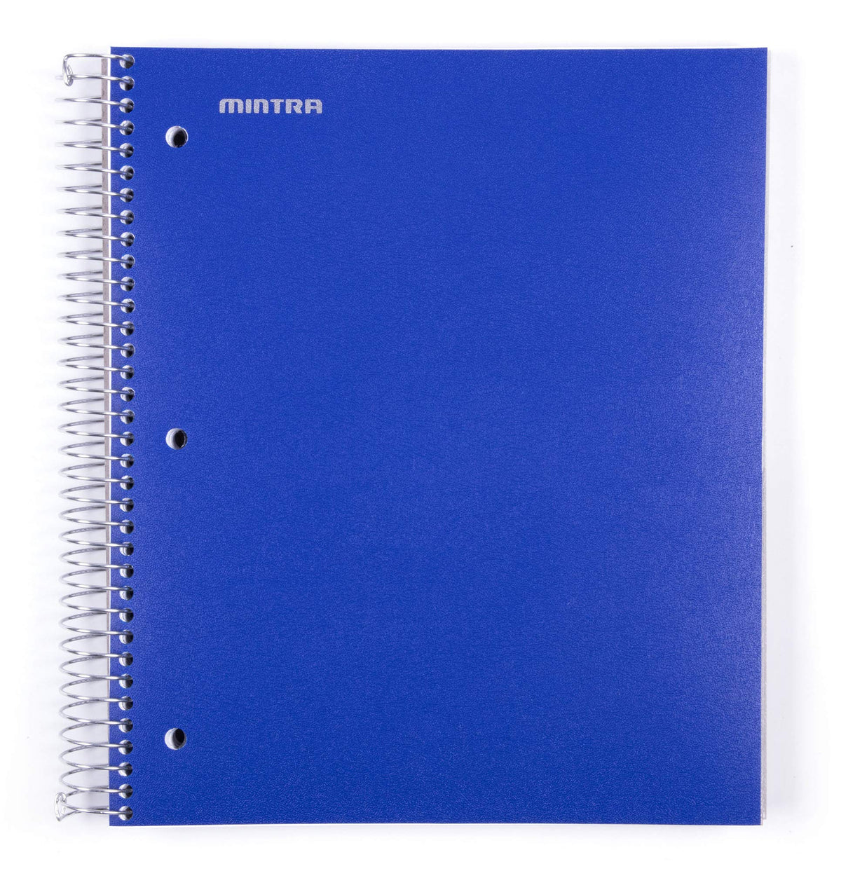 Mintra Office Durable Spiral Notebooks, 5 Subject (Blue, College Ruled 1pk)