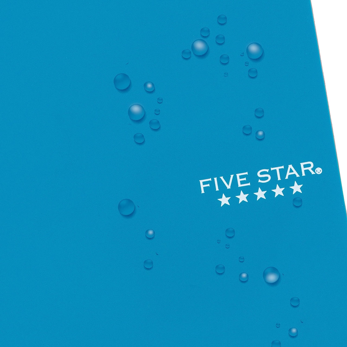 Five Star Small Spiral Notebook, 2 Subject, College Ruled Paper, 9-1/2" x 6", 100 Sheets, Teal Blue