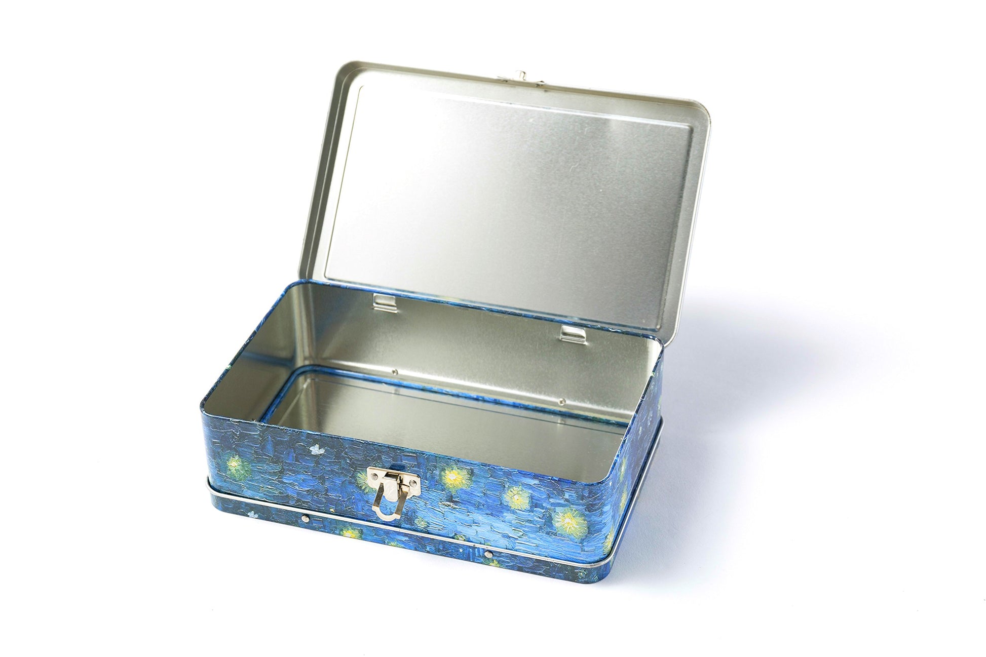 DAHO Metal Storage Box with Hinge for Office, School, Home, Makeup, Arts & Crafts and Accessories