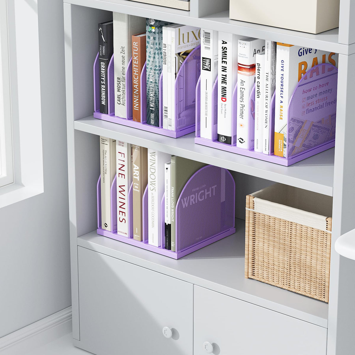 gianotter Desktop File Organizer with 5 Compartments