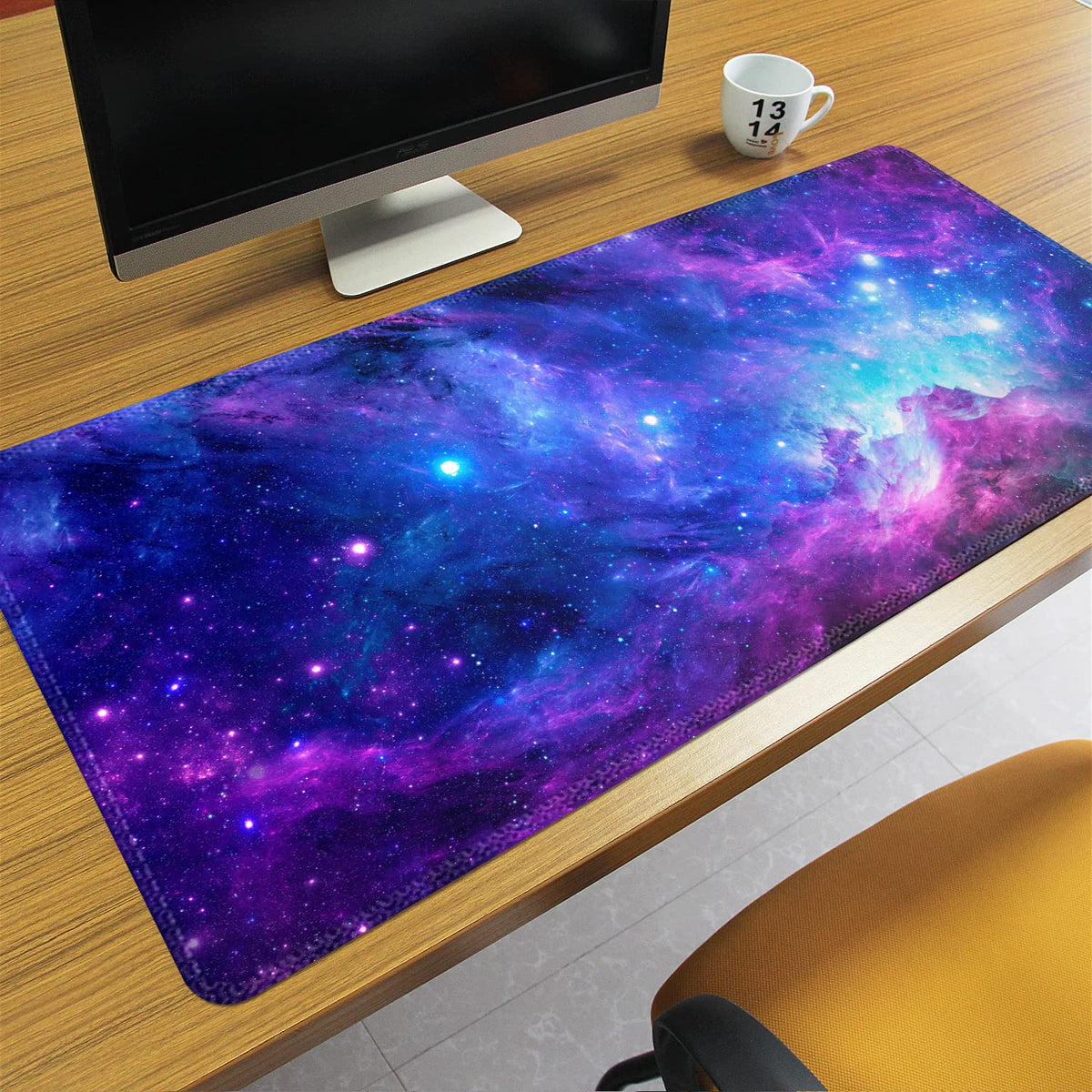 Extended XXL Heavy Mouse Pad - Thick, Water-Resistant Desk Mat with Non-Slip Rubber Base - Ideal