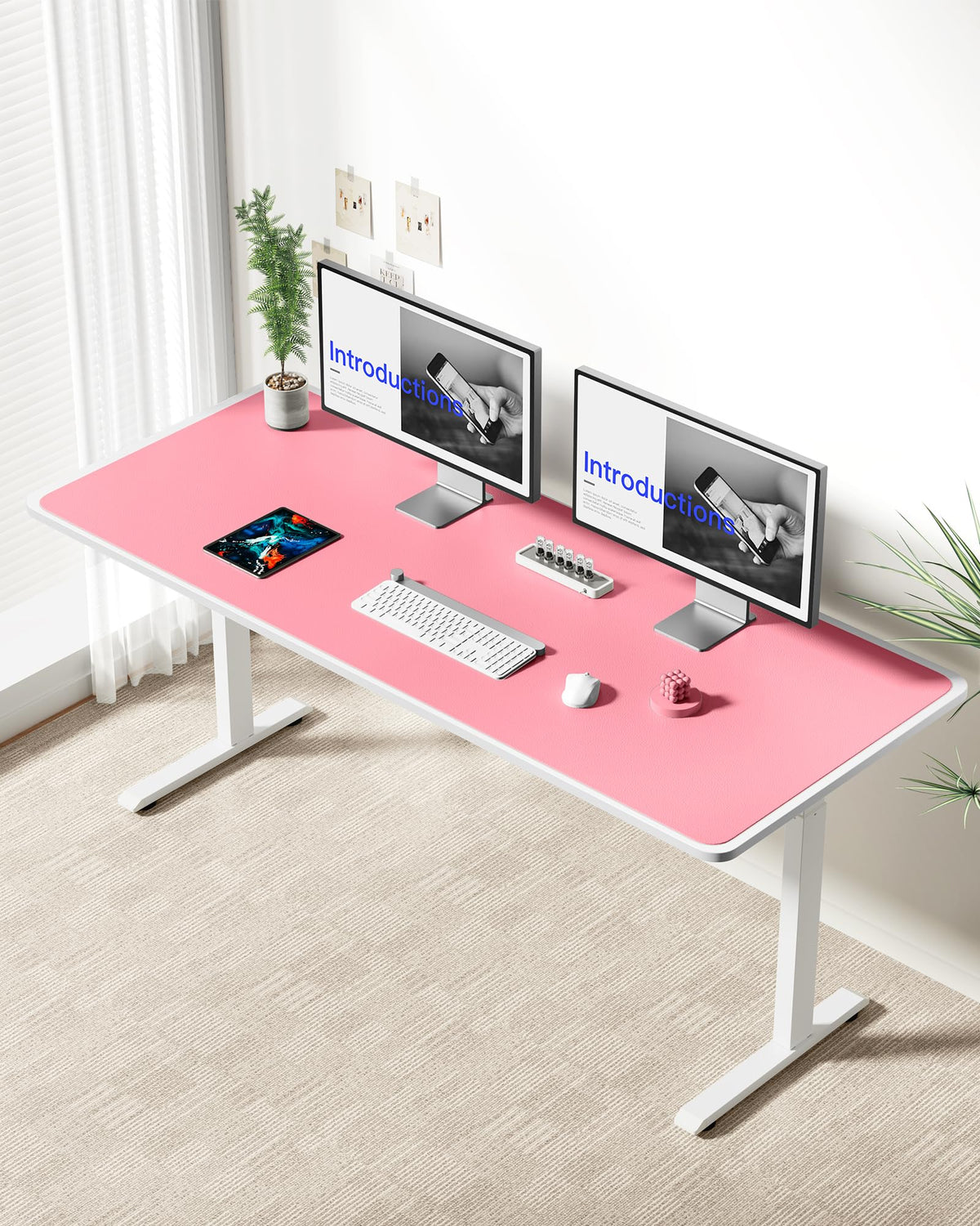 YSAGi Leather Desk Pad Protector, Office Desk Mat, Large Mouse Pad, Non-Slip PU Leather Desk