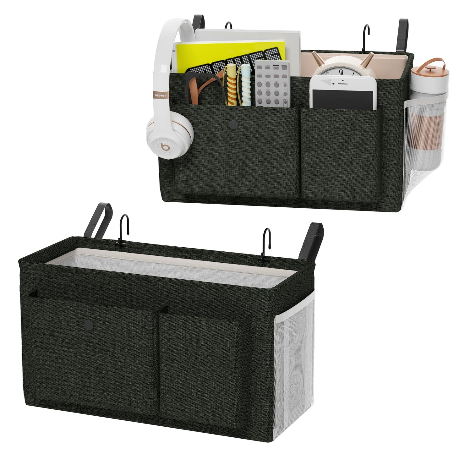 Bedside Caddy Bedside Storage Hanging Organizer for Bunk Dorm Bed Rail