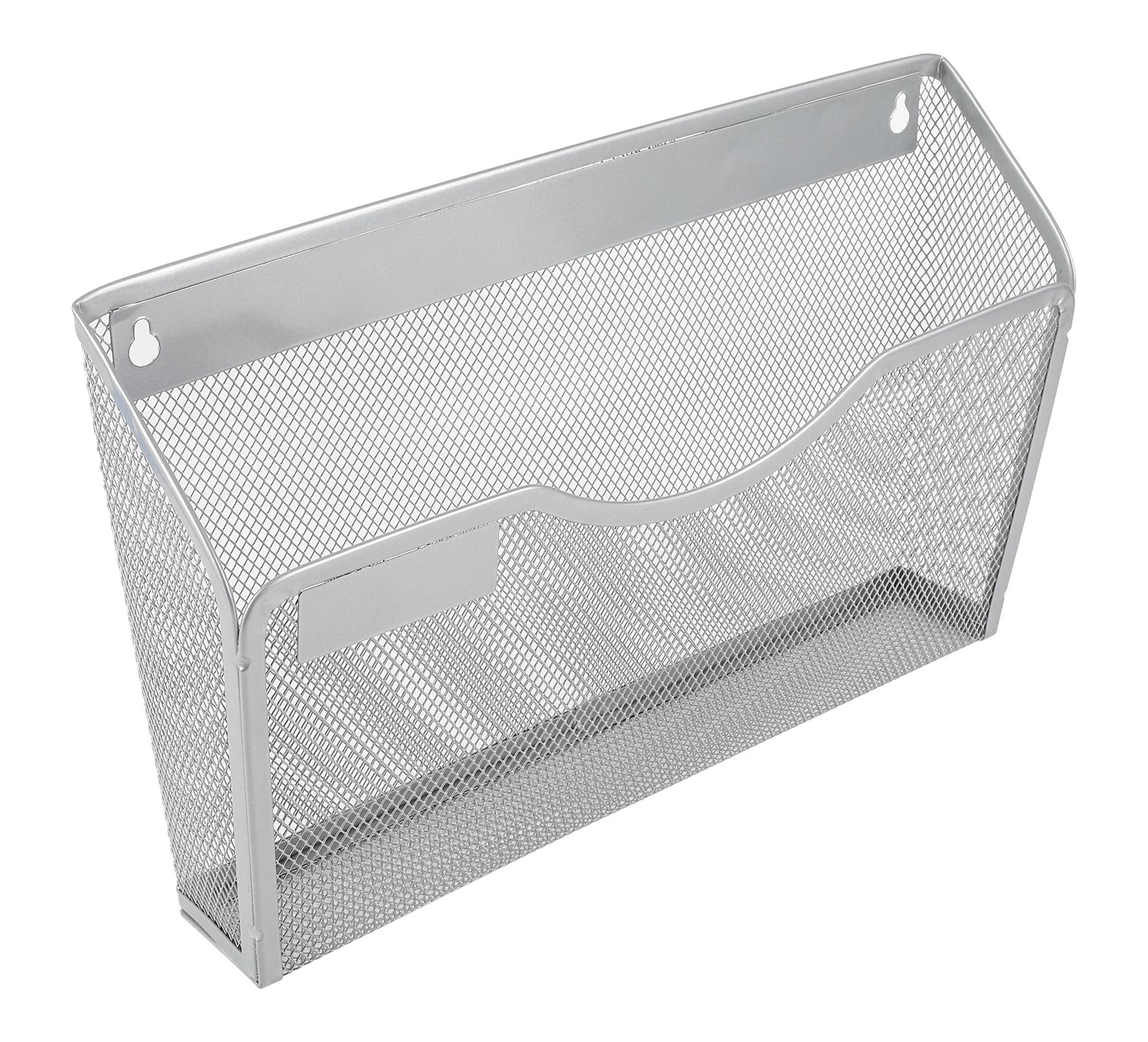 EasyPAG 3 Pack Wall File Organizer with Label Panel, Metal Mesh Hanging File Folder Holder for