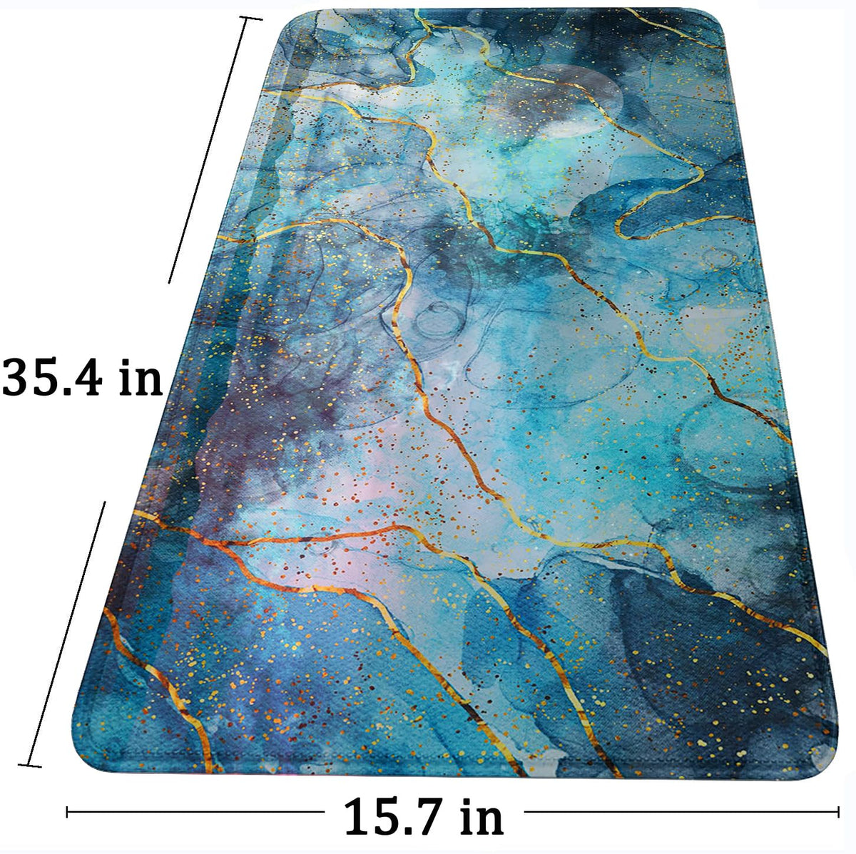 Large Gaming Mouse Pad with Stitched Edges (35.4X15.7In) Waterproof Pad