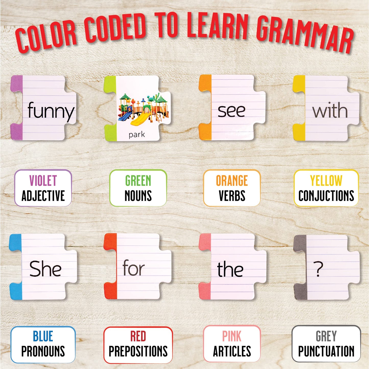 Hapinest Sentence Building for Kids, Learning Game Grammar Reading & Speech Therapy Materials