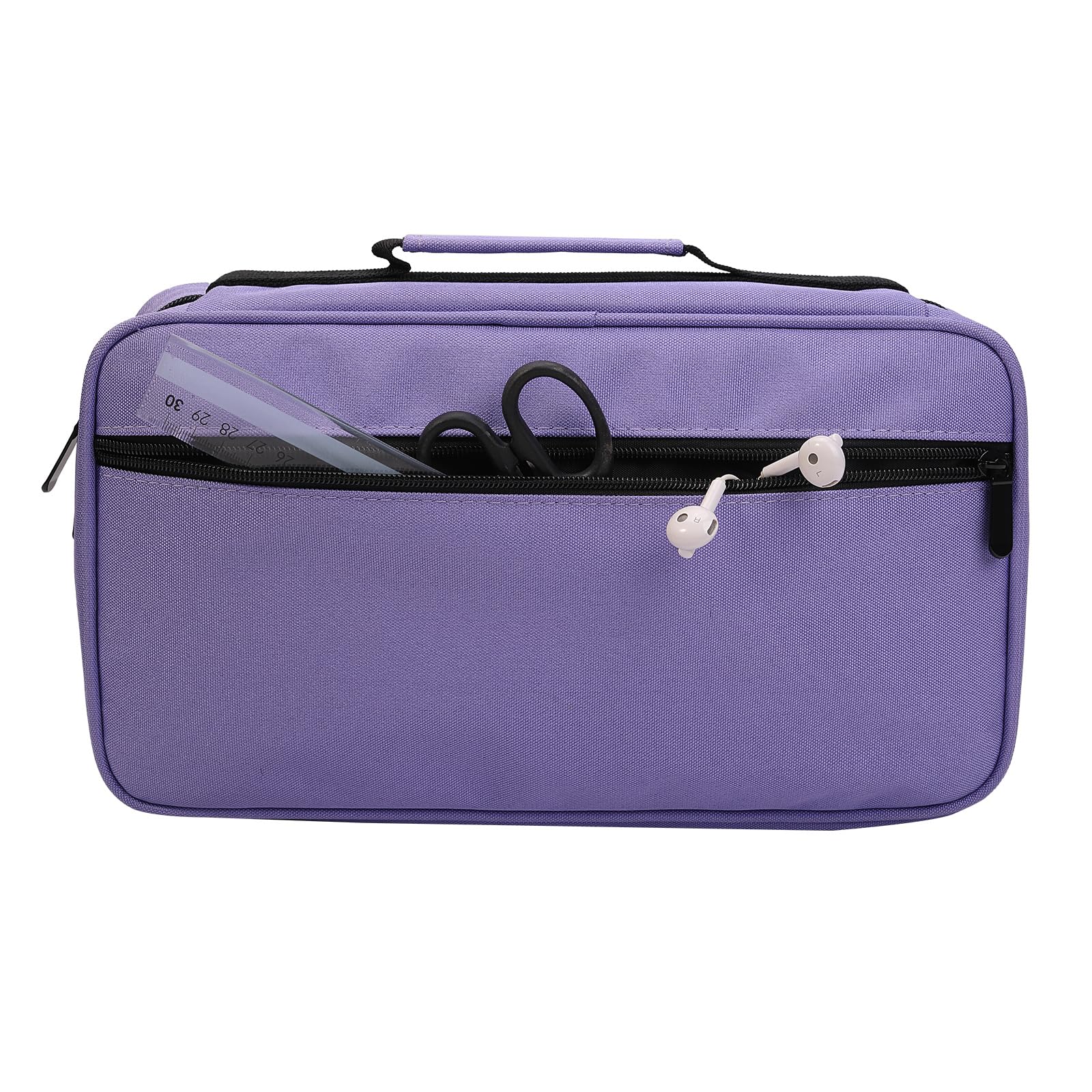 BOMKEE Large Marker Organizer - 60 Slot Case with Carrying Handle