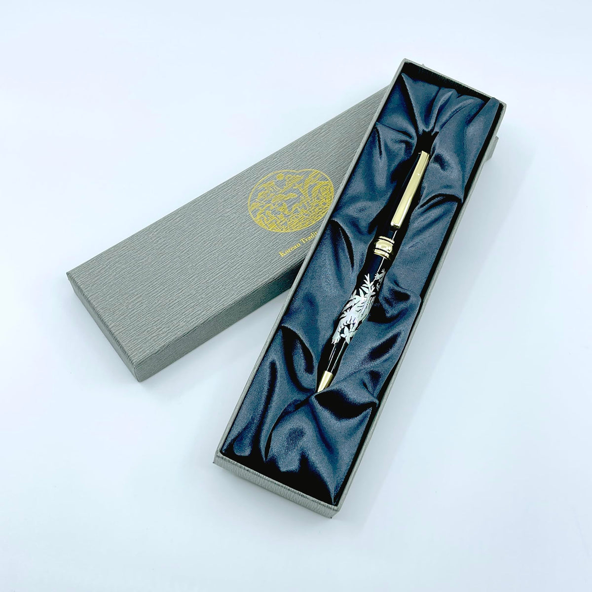 Nacreh Inlay Mother of Pearl Design Handmade Ballpoint Pen Retractable Executive Gift Deluxe