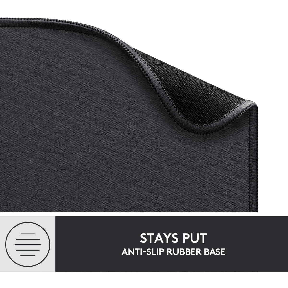 Logitech Mouse Pad - Studio Series, Computer Mouse Mat with Anti-Slip Rubber Base, Easy Gliding