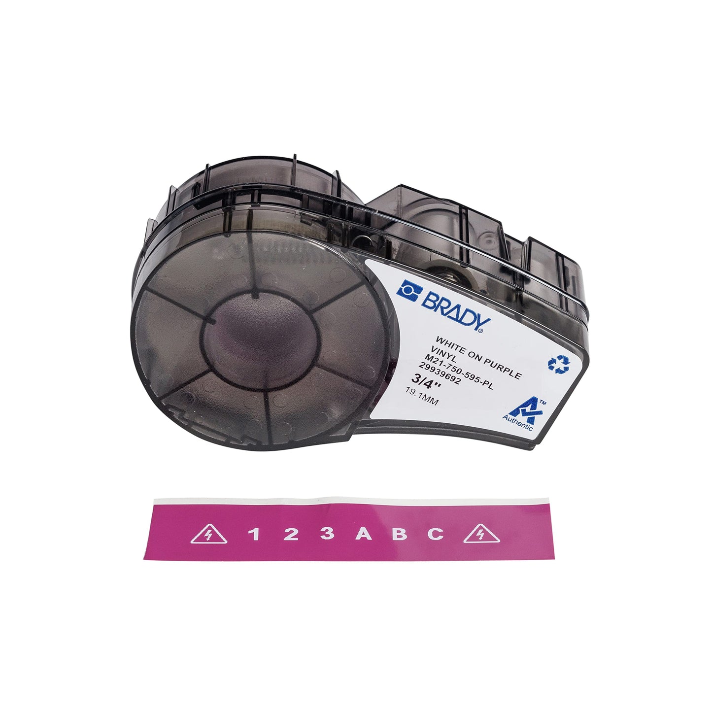 Brady Authentic (M21-750-595-PL) All-Weather Vinyl Label for Indoor/Outdoor ID, Lab and Equipment