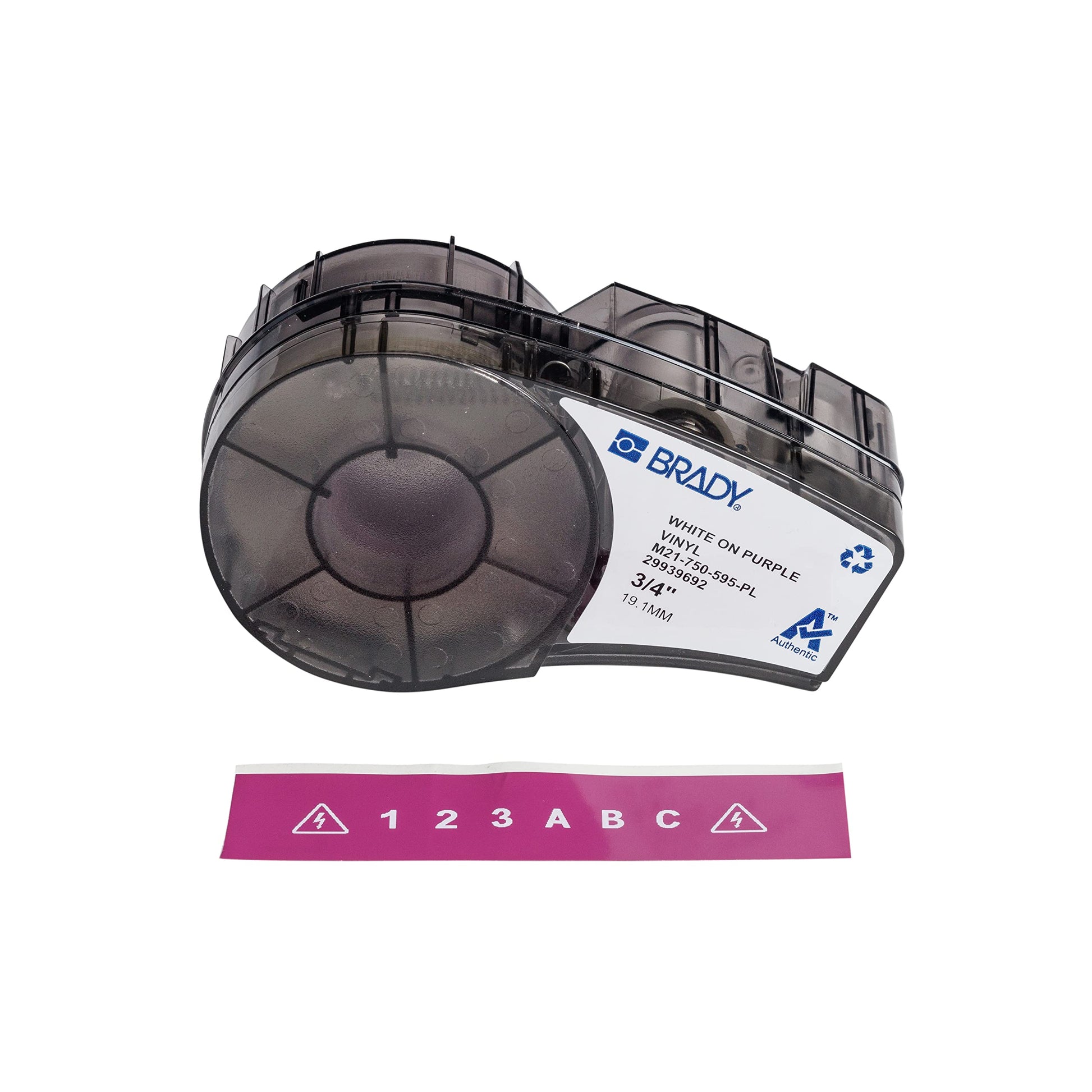 Brady Authentic (M21-750-595-PL) All-Weather Vinyl Label for Indoor/Outdoor ID, Lab and Equipment