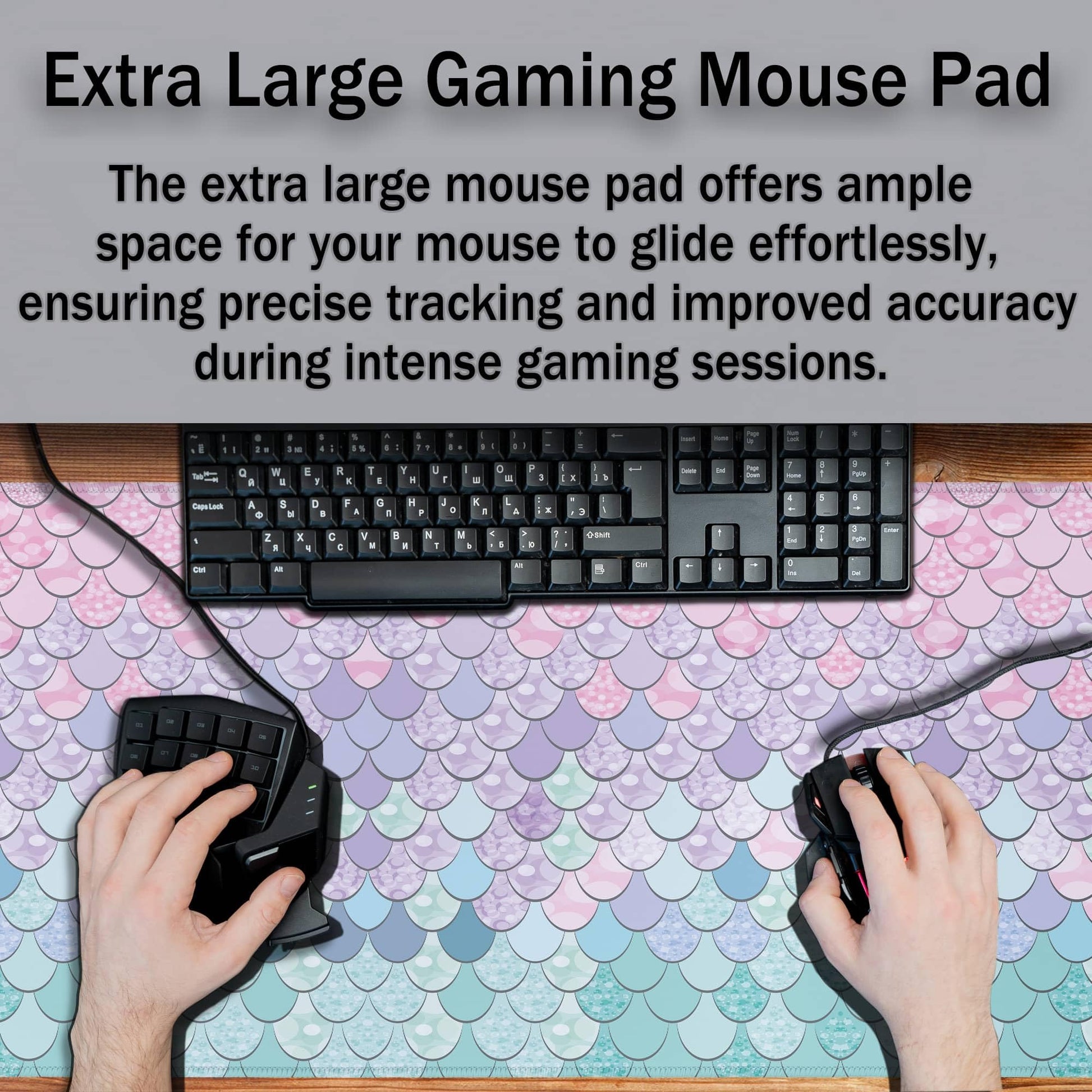 Samgula XXL Mouse Pads Pink Desk Pad, Gaming Mouse Pad Desk Decor for Girls Desktop Mat, Keyboard