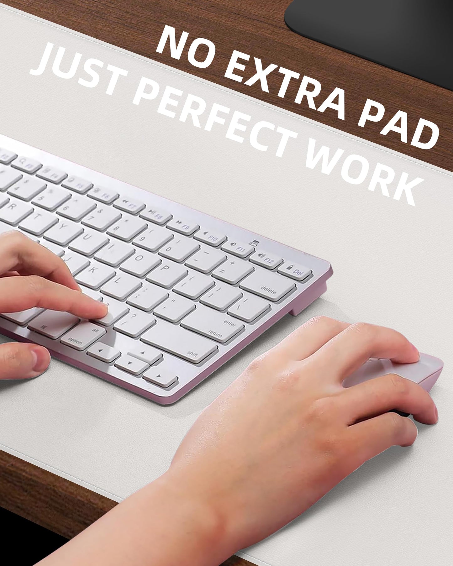 CEBOWA Large Desk Pad Mat - Waterproof Mouse Pad & Desk Protector, Non-Slip XL PU Leather Gaming