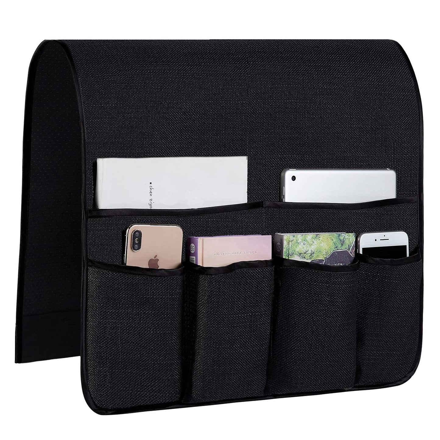 FLYILY Sofa Armrest Organizer Non-Slip Arm Chair Hanging Caddy Remote Control Holder for