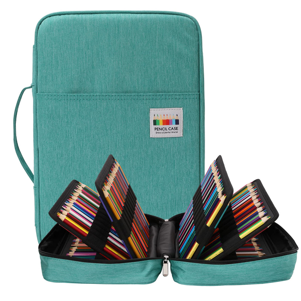 BOMKEE Large Capacity Pencil Case for Adults, 304 Slots Pen Case Pencil Case Multi Compartments