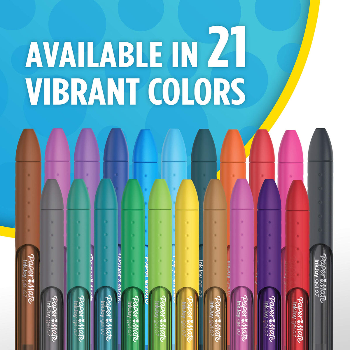 Paper Mate 2003997 InkJoy Gel Pens, Medium Point (0.7mm), Assorted Colors, 36 Count