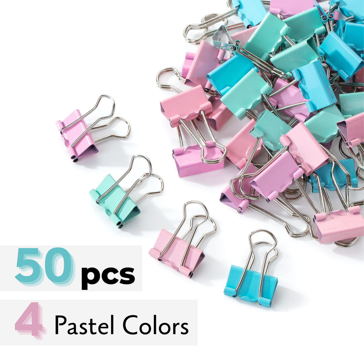 Mr. Pen- Small Binder Clips, 50 pcs, 0.75", Small Size