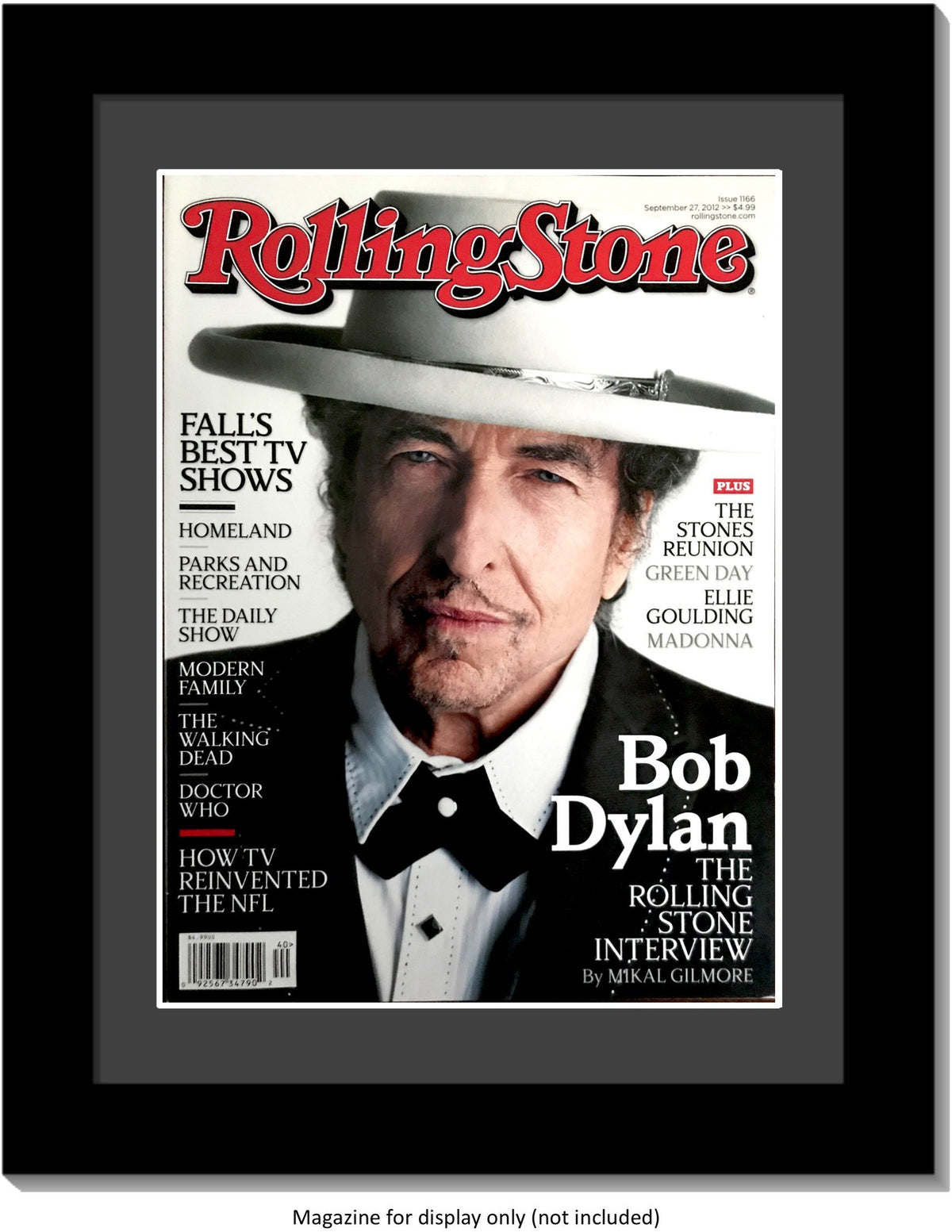 Creative Picture Frames 1114Bk-B Collectors Edition Rolling Stones Magazine Frame, Displays Current