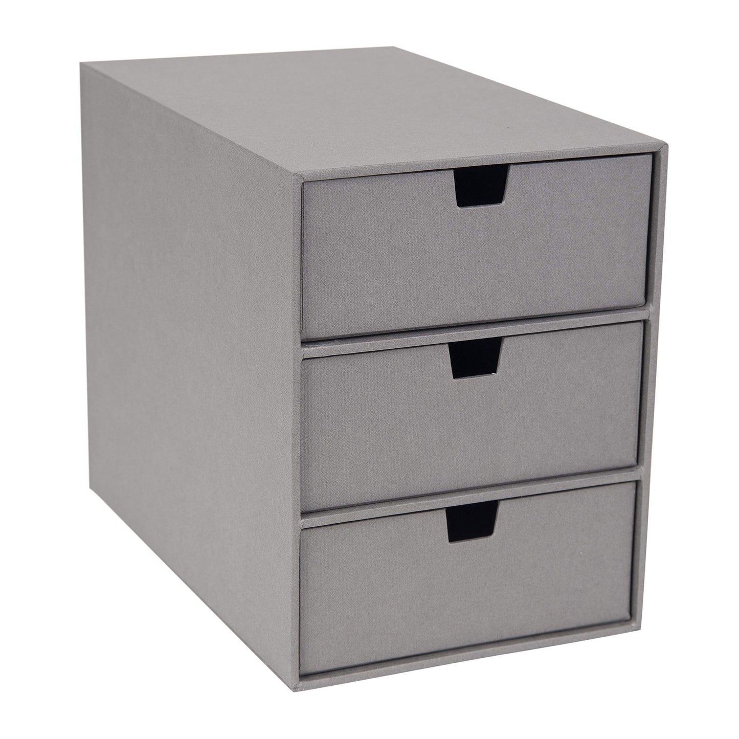 Bigso Box of Sweden Ingrid 3-Drawer Fiberboard Desk Organizer Drawers | Durable Desk Storage
