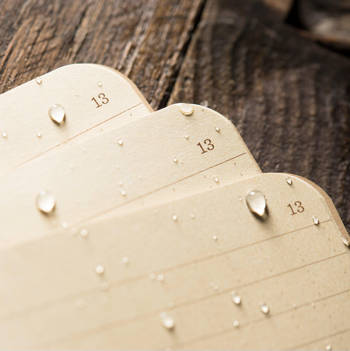 Rite in the Rain Weatherproof Mini-Stapled Notebook, 3 1/4" x 4 5/8", Tan Cover, Universal Pattern