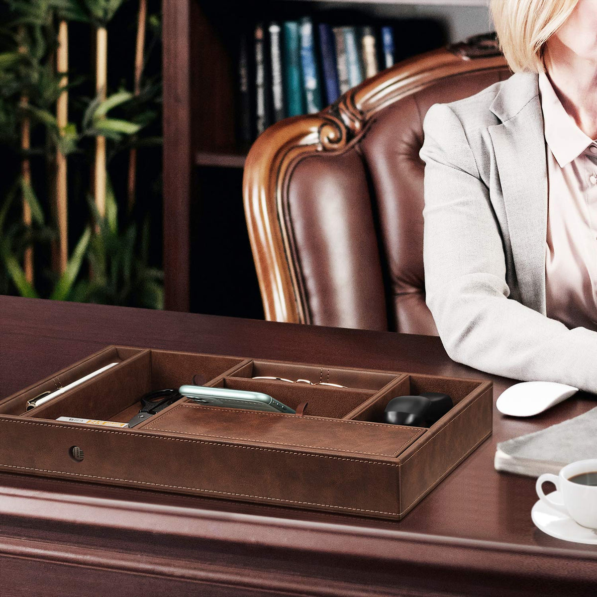 SITHON Valet Tray Desktop Organizer Catchall EDC Tray