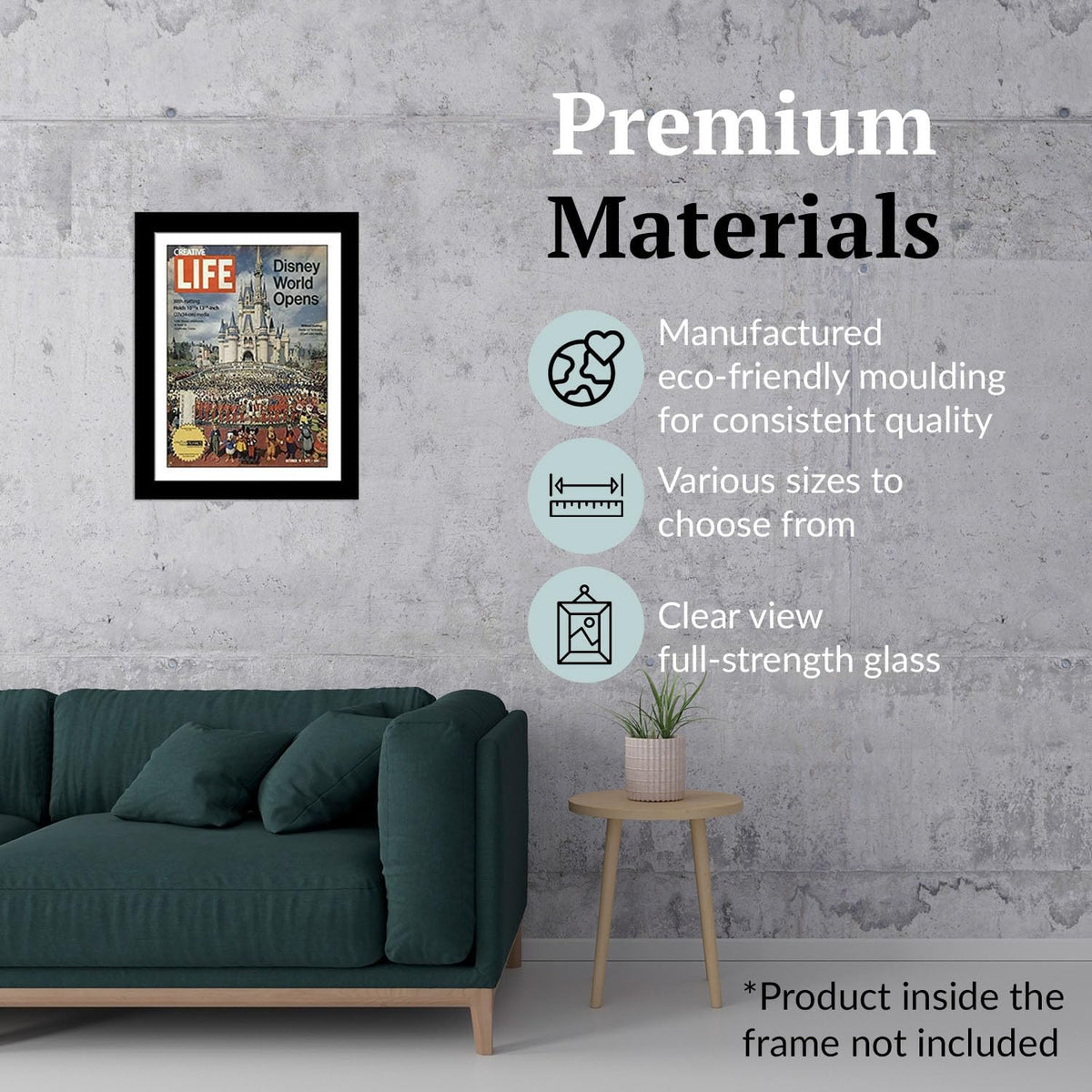 Creative Picture Frames 10.5 x 13.12 Magazine Frame with Full-Strength Glass, Holds Up To A 1/4"