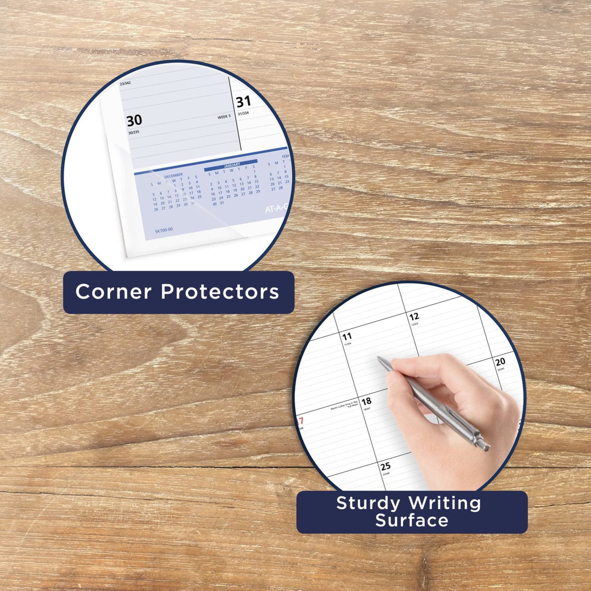 AT-A-GLANCE 2022 Desk Calendar by AT-A-GLANCE, Monthly Desk Pad, 22" x 17", Standard, QuickNotes