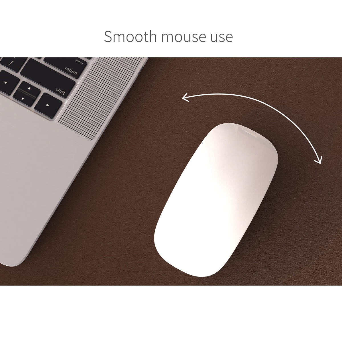 RENMTURE Dual-Sided Mouse Pad, Natural Cork & PU Leather Large Desk Pad for Office and Home Work