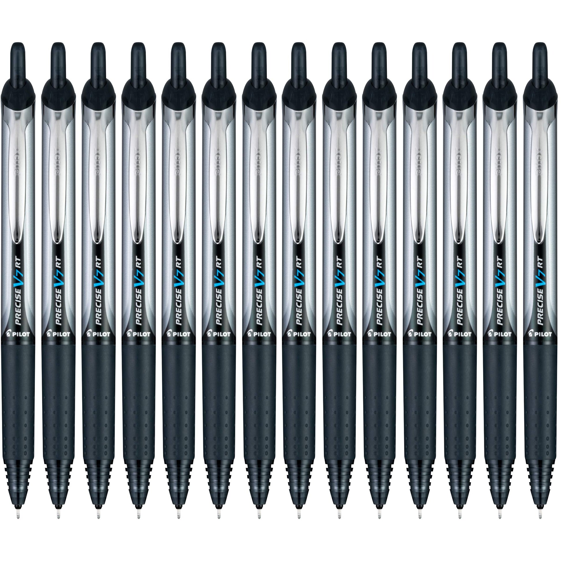 PILOT Precise V7 RT Liquid Ink Rollerball Pens, Black Ink Pens, 14-Pack