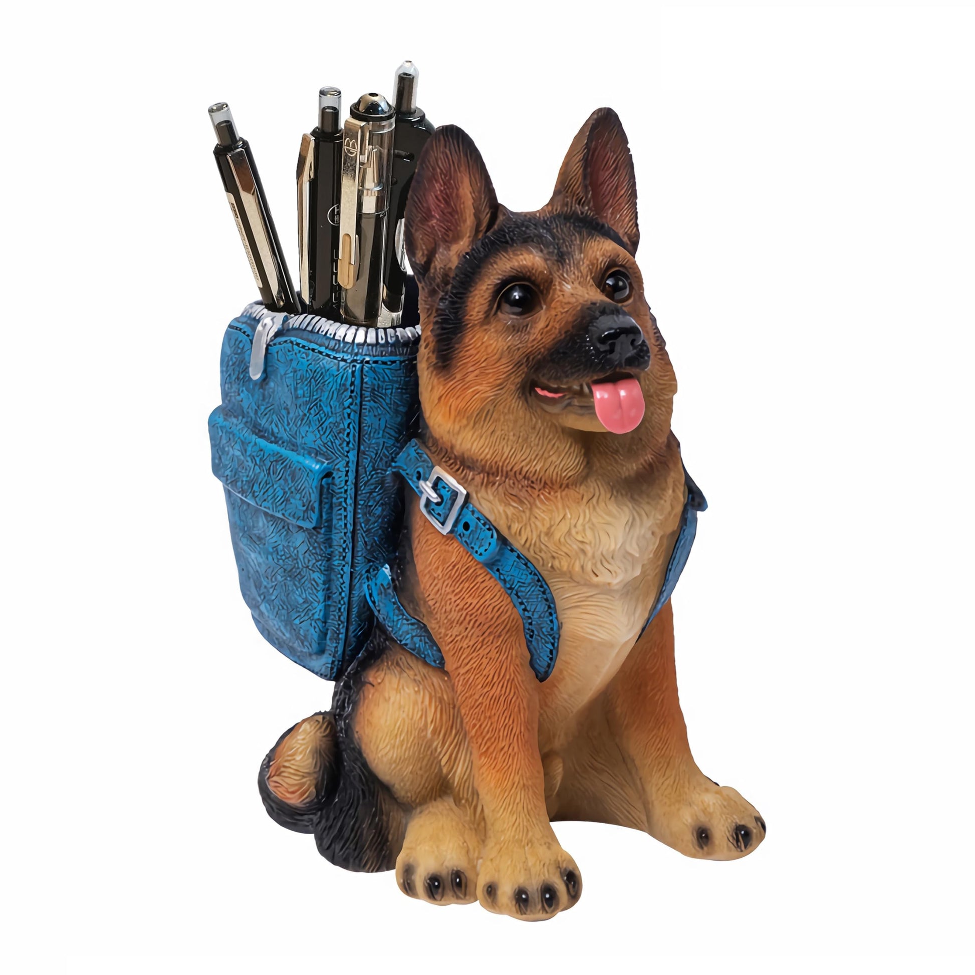 Cute Dog Pen Holder for Desk, German Shepherd Gifts, Funny Desk Decor
