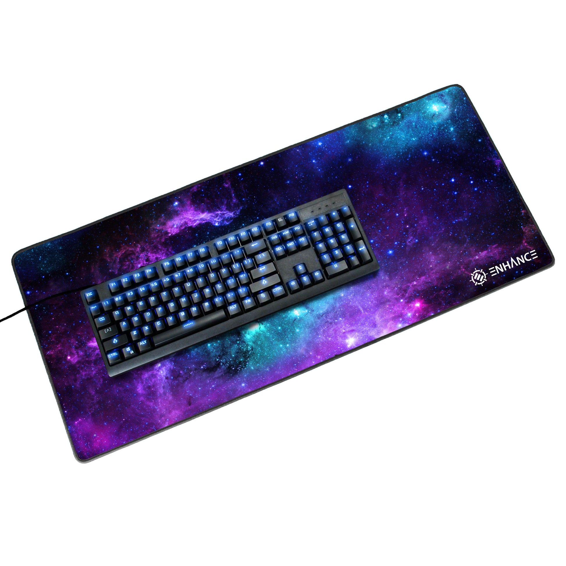 ENHANCE Extended Large Gaming Mouse Pad - XXL Mouse Mat (31.5" x 13.75") Anti-Fray Stitching for