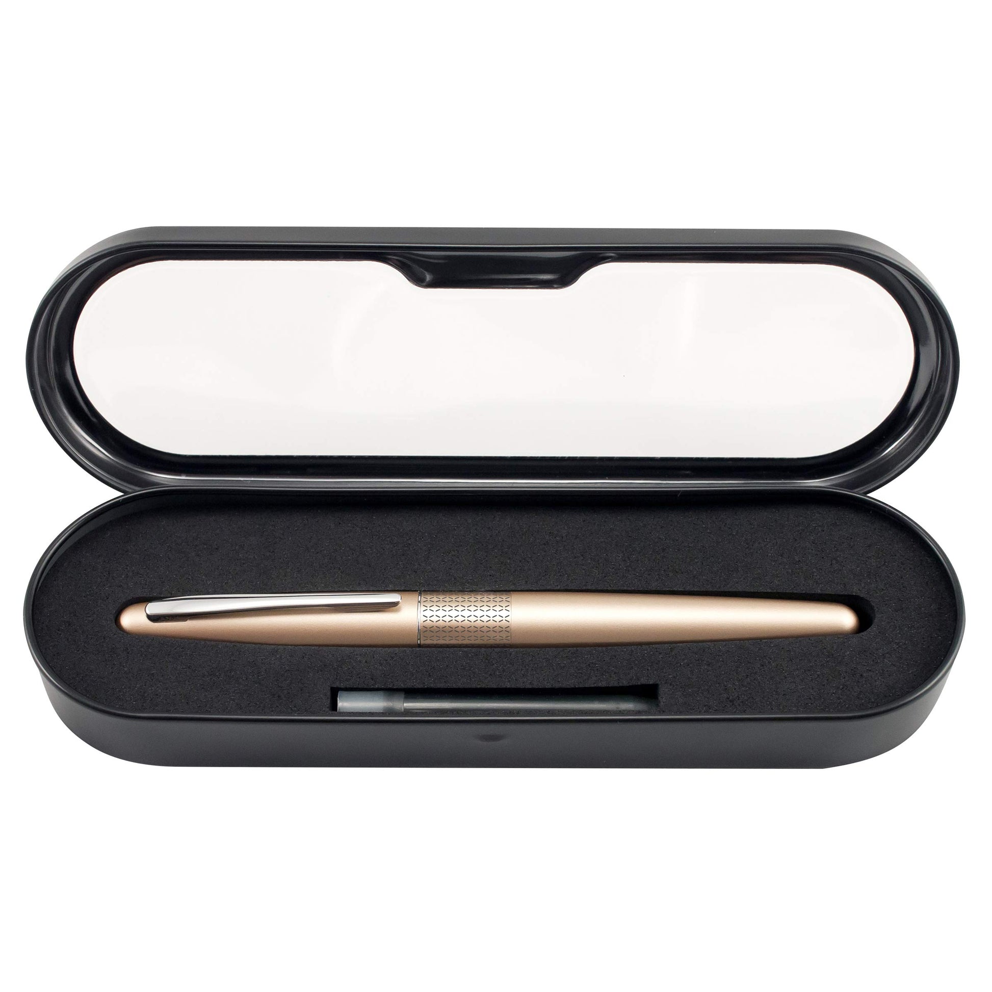PILOT Metropolitan Collection Ball Point Pen, Gold Barrel, Zig-Zag Design, Medium Point, Black Ink