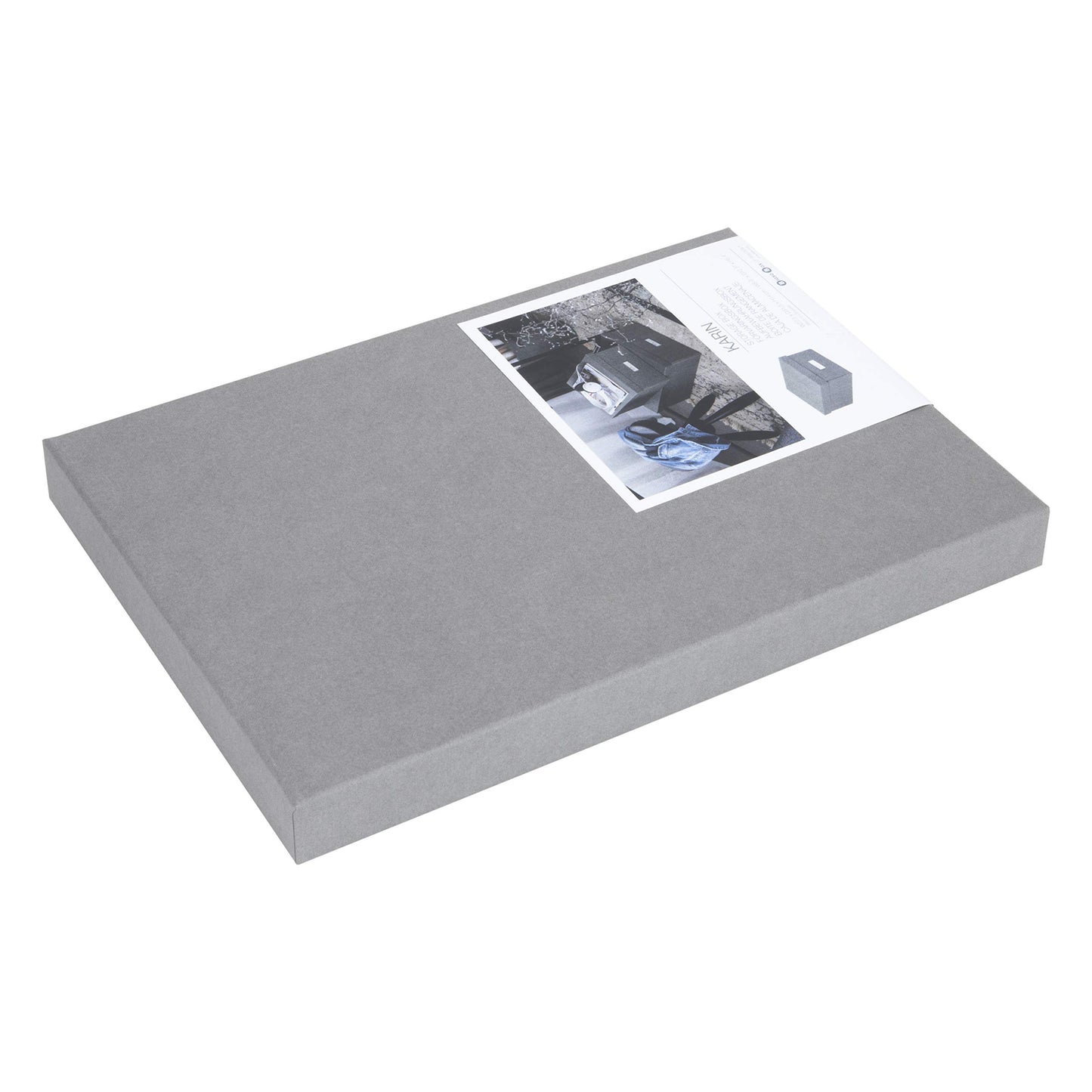 Bigso Karin Collapsible Storage Box - Photo Storage Box with Labelframe for Easy Identification